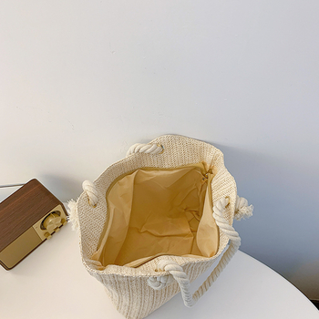 Τσάντα Tote PVC, Ανοικτή στην κορυφή, Μαλακή υφή, Εσωτερική επένδυση από νάιλον, Οριζόντιο τετράγωνο σχήμα