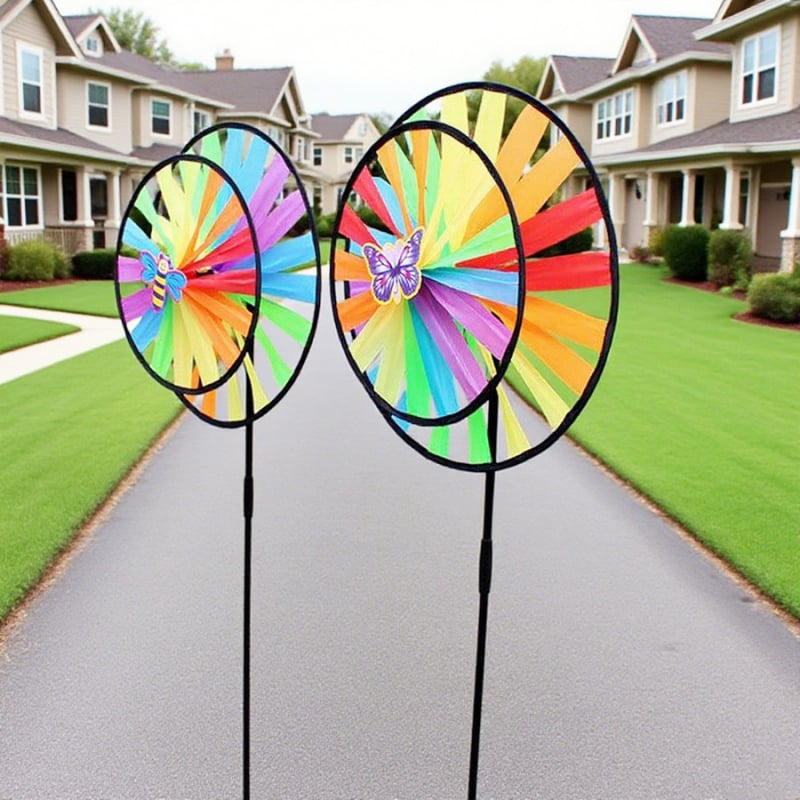 Vjetrenjača igračka Happy Paradise — plastična konstrukcija, stil vjetrenjače, tradicionalna igračka vjetrenjače