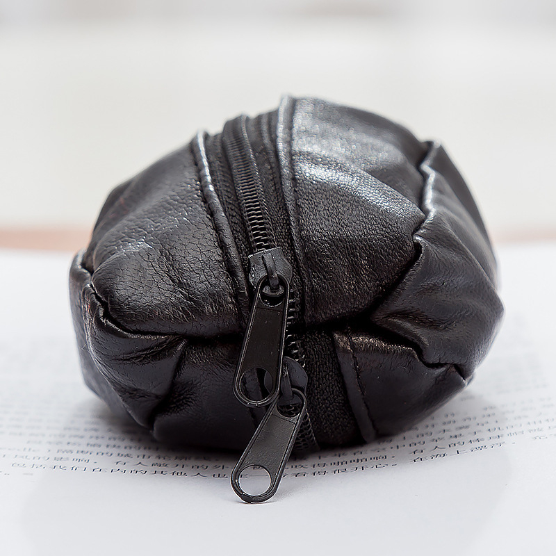 Monetos piniginė iš PU odos, vienos spalvos, 1 sulankstymas, modelis QN001, prekės ženklas Minette