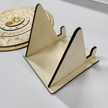 Ξύλινο διακοσμητικό από πεύκο, Zhulu Crafts, ετήσιο ημερολόγιο, για σαλόνι και υπνοδωμάτιο