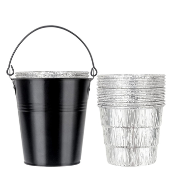 Lauko BBQ aliejaus lašymo indas su vienkartine vidine aliuminio folijos danga