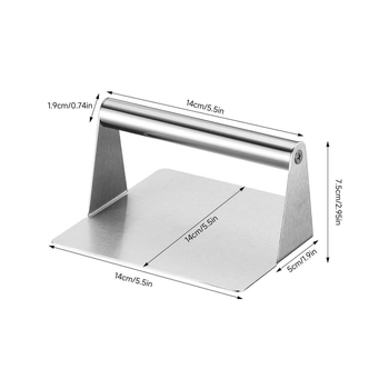 Nerūdijančio plieno koldūnų presas, rankinis, apvalios ir stačiakampės formos, šiuolaikiškas minimalistinis stilius