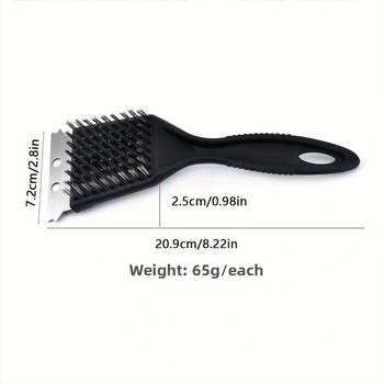 KN Nerūdijančio plieno šepetėlis griliui – tinkamas grotelėms ir orkaitėms