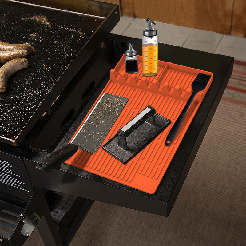 Silikoninis grilio kilimėlis – aliejaus tekėjimo kilimėlis ir kepimo skardos apsauga