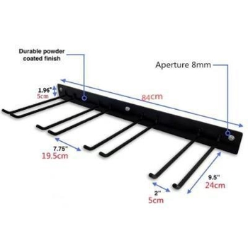 Organizator de unelte pentru grădină montat pe perete din fier — multifuncțional, design simplu și modern, instalare prin șuruburi