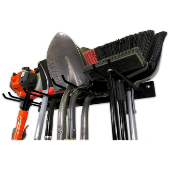 Οργανωτής εργαλείων κήπου από σίδηρο για τοποθέτηση στον τοίχο — πολυχρηστικός, απλός μοντέρνος σχεδιασμός, εγκατάσταση με βίδες