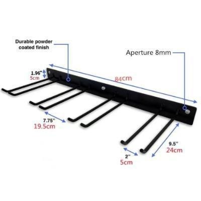 Organizator de unelte pentru grădină montat pe perete din fier — multifuncțional, design simplu și modern, instalare prin șuruburi