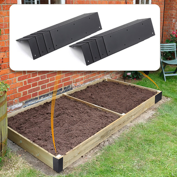 Αναβαθμισμένο γωνιακό στήριγμα κήποις — σιδερένιο, γεωμετρικός σχεδιασμός, αγροτικό στυλ, κατάλληλο για λαχανικά και γλάστρες