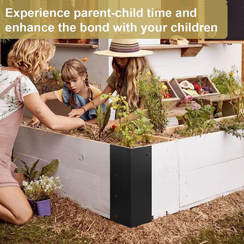 Αναβαθμισμένο γωνιακό στήριγμα κήποις — σιδερένιο, γεωμετρικός σχεδιασμός, αγροτικό στυλ, κατάλληλο για λαχανικά και γλάστρες