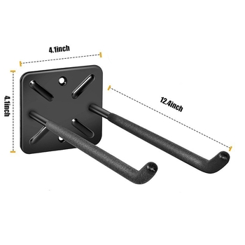 Τοίχου σιδερένια κρεμάστρα για γκαράζ/αποθήκη, στερεώνεται στον τοίχο, χωρητικότητα φόρτου 30 kg, πέντε επιπέδων