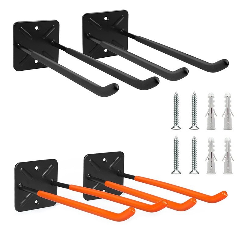 Τοίχου σιδερένια κρεμάστρα για γκαράζ/αποθήκη, στερεώνεται στον τοίχο, χωρητικότητα φόρτου 30 kg, πέντε επιπέδων