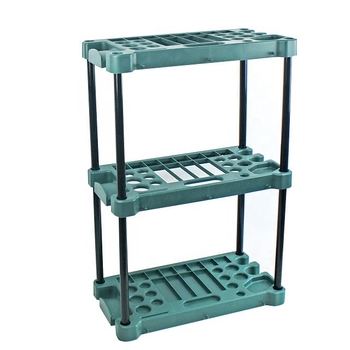 Yiyou Πλαστικό ράφι αποθήκευσης εργαλείων κήπου από PP και μεταλλικούς σωλήνες – τοίχος-μονταριστό, για κήπο και γκαράζ