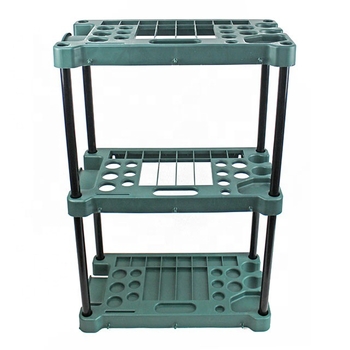 Yiyou Πλαστικό ράφι αποθήκευσης εργαλείων κήπου από PP και μεταλλικούς σωλήνες – τοίχος-μονταριστό, για κήπο και γκαράζ