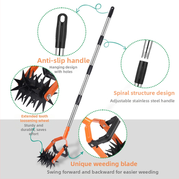 Minilo περιστροφικός καλλιεργητής κήπου - Δύο σε ένα εργαλείο για καλλιέργεια και απομάκρυνση ζιζανίων, χαλάρωση εδάφους