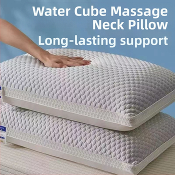 Plaunama kaklo pagalvė miegui – stačiakampio formos, medvilnės užpildas, vienam asmeniui