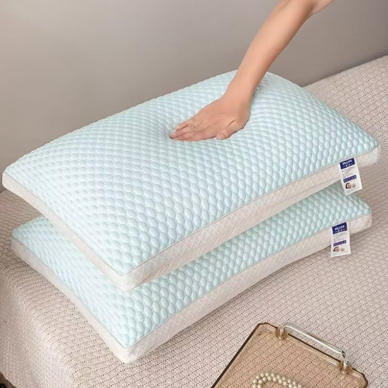 Plaunama kaklo pagalvė miegui – stačiakampio formos, medvilnės užpildas, vienam asmeniui