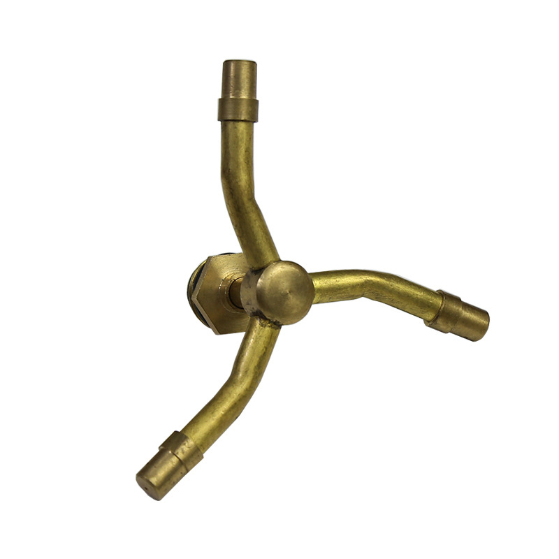 Latūninis vėjo malūno formos sukimasis purkštuvas su trim purkštuvais, vandens rūkas – išorinis sriegio jungtis, modelis GQ601104, atmosferos slėgis, vanduo