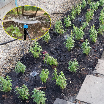 Laistymo komplektas – DIY, PVC ir ABS, 70 L talpa, automatinis laistymas su laikmačiu namų sode