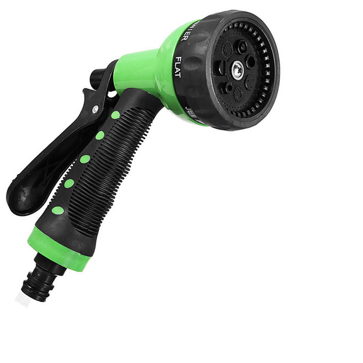 Teleskopiska dārza šļūtene ar smidzināšanas komplektu, plastmasas pistoles galva, ūdens spiediens 1–6 kg, svars 1,2 kg