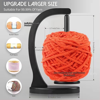 Ξύλινο ράφι κλωστών με περιστρεφόμενο διανομέα — επιτραπέζιο, 1‑επίπεδο, πολυχρηστικό