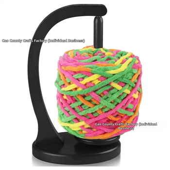 Ξύλινο ράφι κλωστών με περιστρεφόμενο διανομέα — επιτραπέζιο, 1‑επίπεδο, πολυχρηστικό