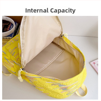 Σχολικό σακίδιο για κορίτσια – φρέσκο και γλυκό στυλ, Oxford ύφασμα, χωρητικότητα μέχρι 20 λίτρα, χωράει 14 ιντσών φορητό, ιμάντες με μαξιλάρι αέρα, σχέδιο με ρίγες