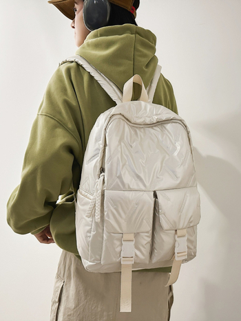 Δερμάτινο σακίδιο με μαλακή επιφάνεια, κορεατικού στυλ, αδιάβροχο, χωράει φορητό 15 ιντσών, χωρητικότητα κάτω από 20 L, ιμάντες με αερόσακο