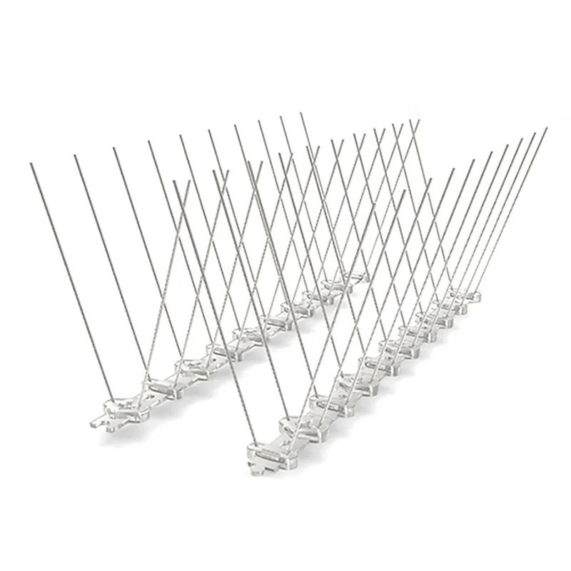 Paukščių atbaidymo spygliai sodui su plastine baze ir 304 nerūdijančio plieno adatomis, tvirti ir patvarūs – Gold Hammer