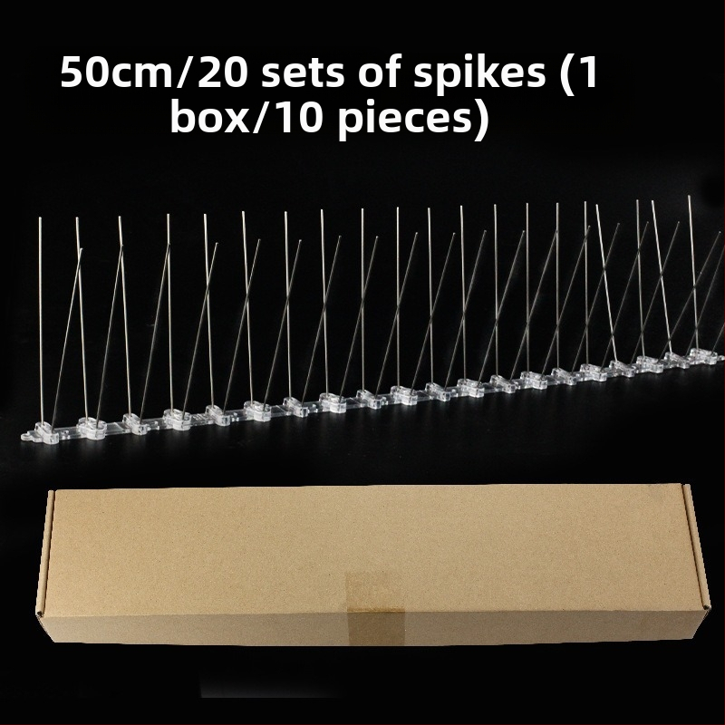 Paukščių atbaidymo spygliai sodui su plastine baze ir 304 nerūdijančio plieno adatomis, tvirti ir patvarūs – Gold Hammer