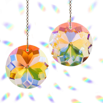 Sun catcher Crystal prism pentru fereastră — stil modern minimalist (Material: White Crystal; Categorie: Geometry; Stil: Modern and minimalist; Greutate netă: 50g; Tip material: Crystal)