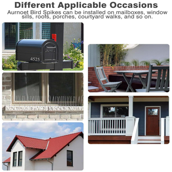 Πλαστικές ακίδες αποτροπής πουλιών, μάρκα 543, για τον κήπο