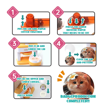 Машина за производство на значки — железен корпус, тип 20213, опаковка 20213, за рекламни подаръци.