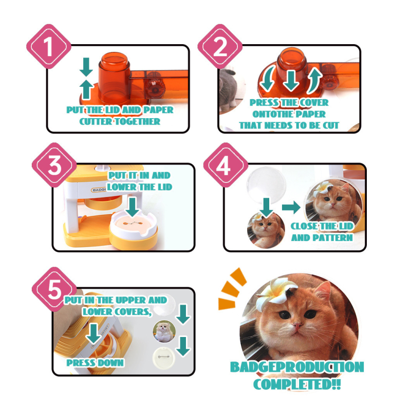 Машина за производство на значки — железен корпус, тип 20213, опаковка 20213, за рекламни подаръци.