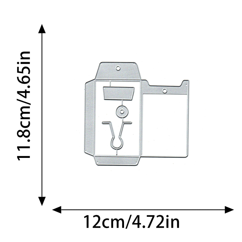 Szénacél vágó- és domborító matrica kártyákhoz és albumokhoz