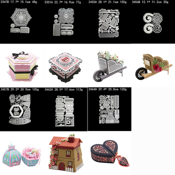 Heart Box Beehive DIY Șabloane de tăiere pentru scrapbooking - Oțel carbon, Etching Dies, Instrument metalic pentru handmade, Decor pentru casă