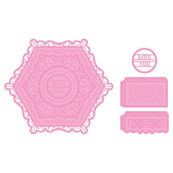 Heart Box Beehive DIY Κοπτικά καλούπια για Scrapbooking - Ατσάλι άνθρακα, Etching Dies, Μεταλλικό εργαλείο χειροτεχνίας, Οικιακή διακόσμηση