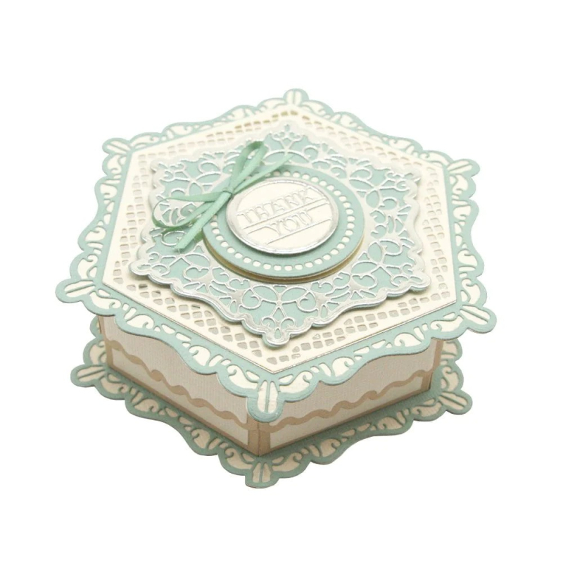 Heart Box Beehive DIY Șabloane de tăiere pentru scrapbooking - Oțel carbon, Etching Dies, Instrument metalic pentru handmade, Decor pentru casă