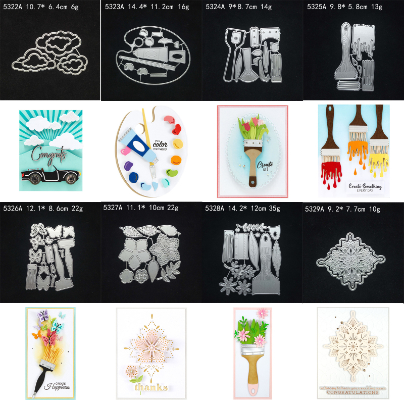 Ștanțe de tăiere și de embosare pentru scrapbooking | Oțel carbon, Gravare, Stil modern minimalist, Metal