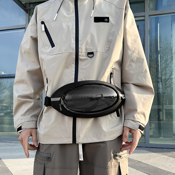 Мъжка чанта за гърдите – PU, водоустойчива, ултралека, антикрадба, отразяващи детайли за нощна безопасност