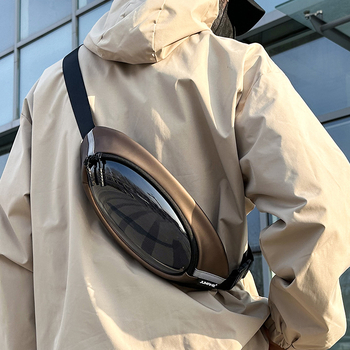 Мъжка чанта за гърдите – PU, водоустойчива, ултралека, антикрадба, отразяващи детайли за нощна безопасност