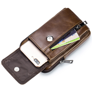 Vyriška diržinė rankinė – miestiško minimalistinio stiliaus, pirmojo sluoksnio karvės odos, vagystės apsauga, Old Lion