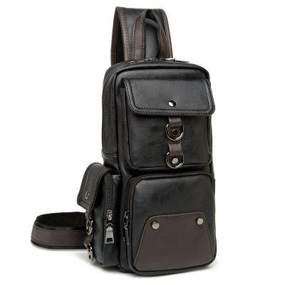 Geantă crossbody pentru bărbați – PU piele, rezistentă la uzură, căptușeală poliester, stil stradal, brand mankoo