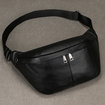 Мъжка чанта за през рамо от истинска кожа - първи слой телешка кожа, подплата полиестерно-памучна, капацитет за съхранение