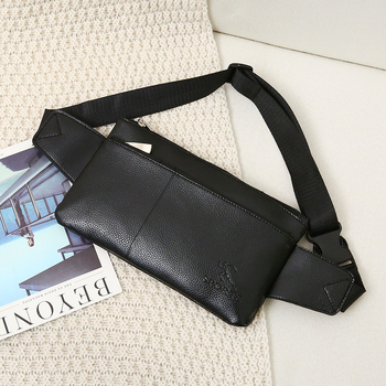 PU audinio liemenės krepšys, užtrauktukas, viena peties juosta, poliesterio pamušalas