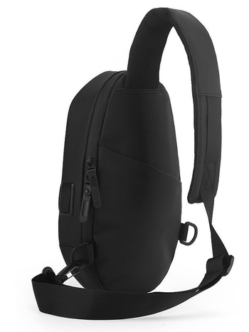 Мъжка PU водоустойчива чанта за гърдите с полиестрова подплата, издръжлива