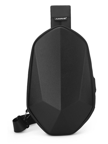 Мъжка PU водоустойчива чанта за гърдите с полиестрова подплата, издръжлива