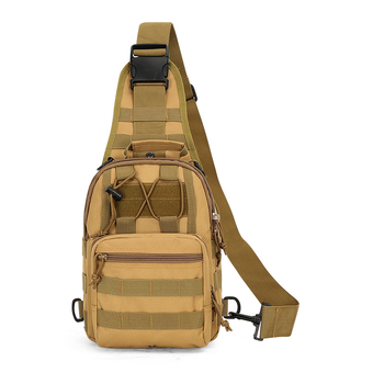 Мъжка чанта за през рамо – Оксфорд плат, цип, побира 7,9-инчов лаптоп, вертикална квадратна форма, една презрамка