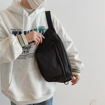 Мъжка чанта през рамо, нейлон, водоустойчива и ултралека, корейски стил, голям капацитет