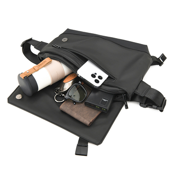 Мъжка гръдна чанта през рамо — стил без пол, Oxford плат, водоустойчива, износоустойчива, подходяща за 9-инчов лаптоп