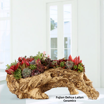 Γλαστράκι από ρητίνη, κατάλληλο για γραφείο ή οικιακή κηπουρική, ρετρό αγροτικό στυλ, ανθεκτικό και μακράς διάρκειας